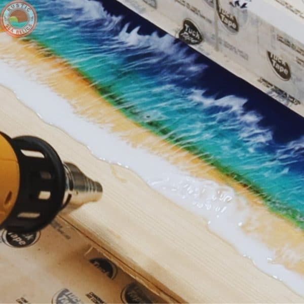 Resin Ocean Art on Wood DIY Plans