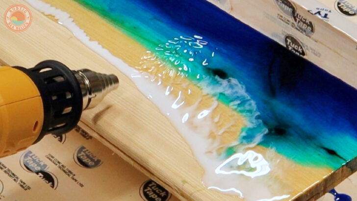 diy resin ocean wall art tutorial