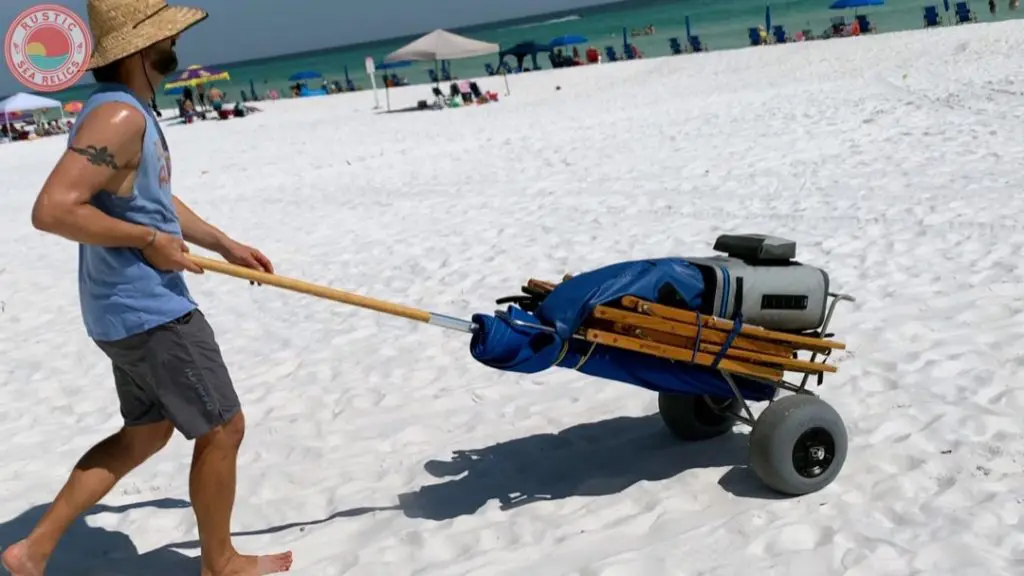 beach cart balloon wheels
