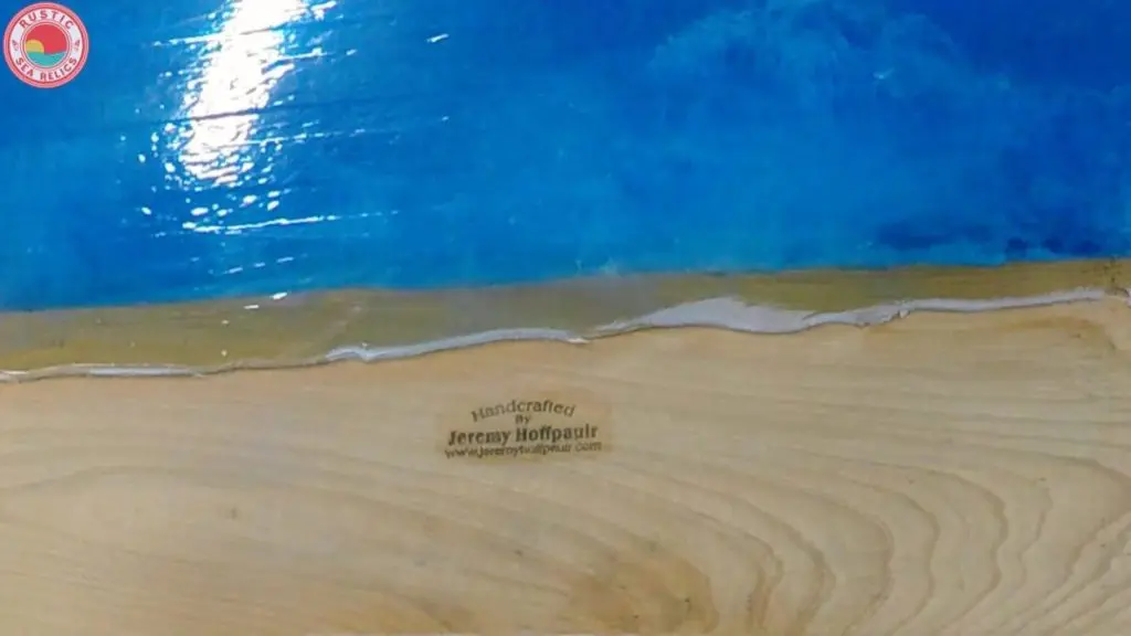 resin ocean wood art underside
