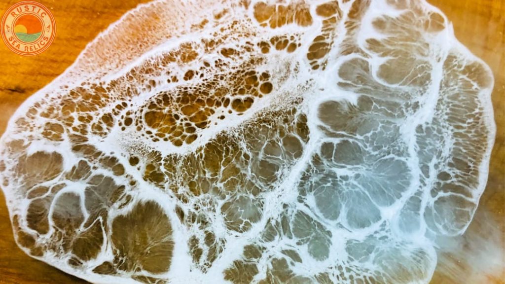 resin cells ocean wave art