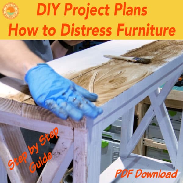 How To Distress Painted Furniture DIY Plans