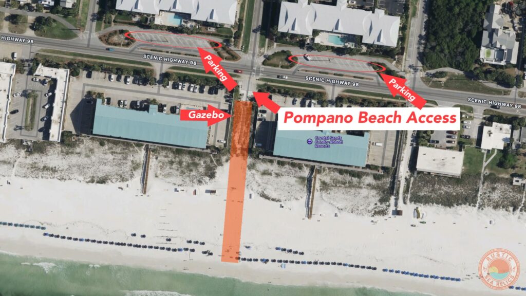 Pompano Street Public Beach Access in Destin Florida