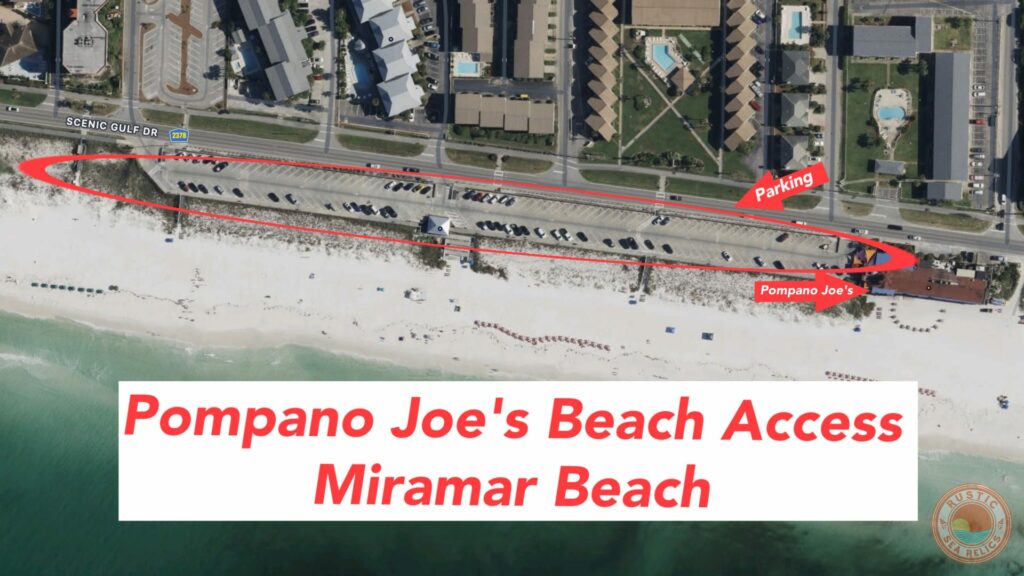Pompano Joe's Public Beach Access in Miramar Beach, Florida